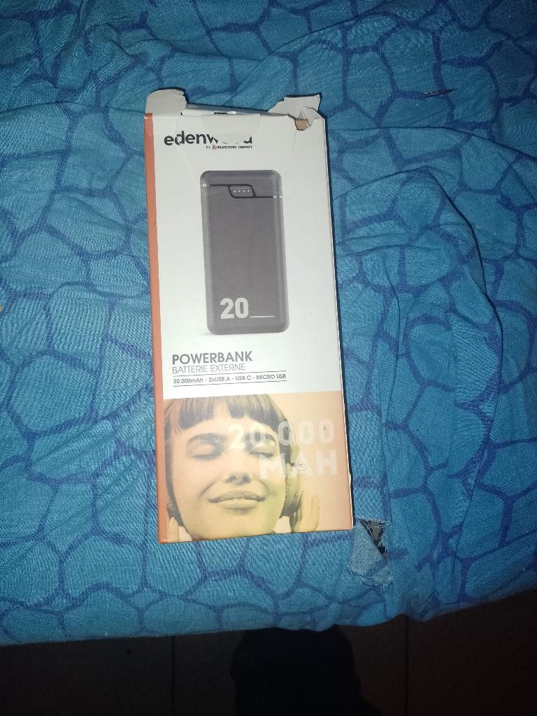 Batterie externe edenwood 20.000mAh, Enlèvement, Neuf, Edenwood