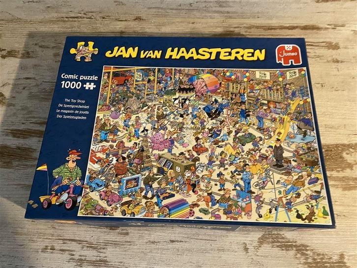 Jan van haasteren - de speelgoedwinkel 1000 stuks [s475], Hobby en Vrije tijd, Denksport en Puzzels, Zo goed als nieuw, Verzenden
