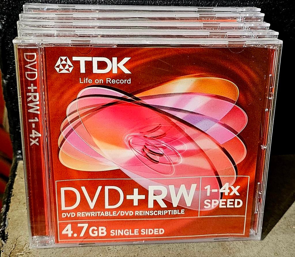 6 DVD+RW VIERGE NEUF, Neuf, Dvd, TDK