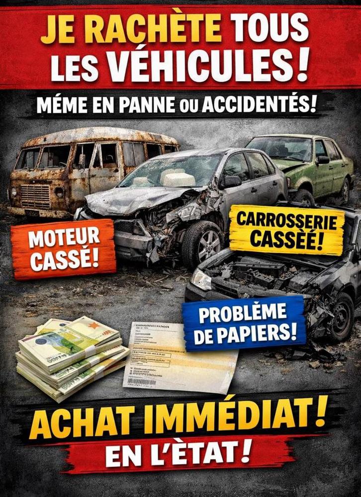 Je recherche tout type de Voitur, Livres, Informatique & Ordinateur, Comme neuf, Enlèvement ou Envoi