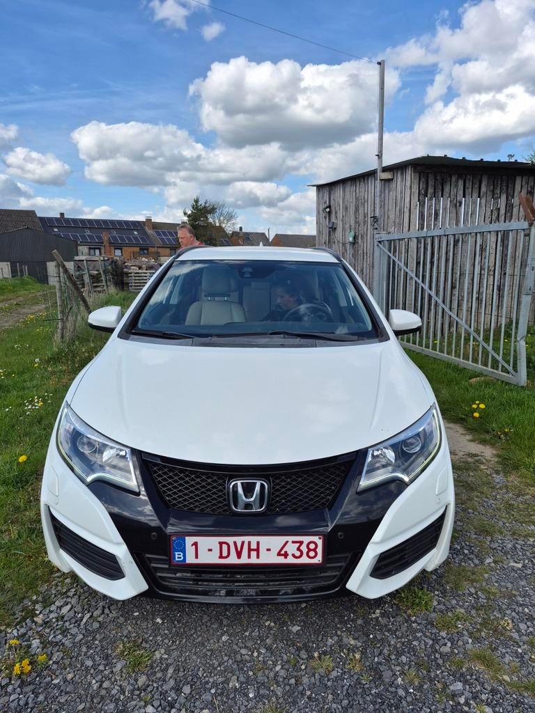 Honda civic tourer 2016 euro6 205.000km 1.6 diesel, Autos, Euro 6, 5 portes, Particulier, Civic