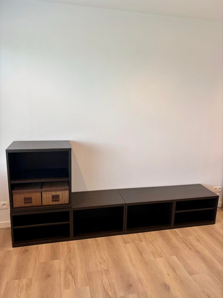 Combinatie Ikea Bestå basiselementen zwart/bruin -ongebruikt, Enlèvement, Comme neuf
