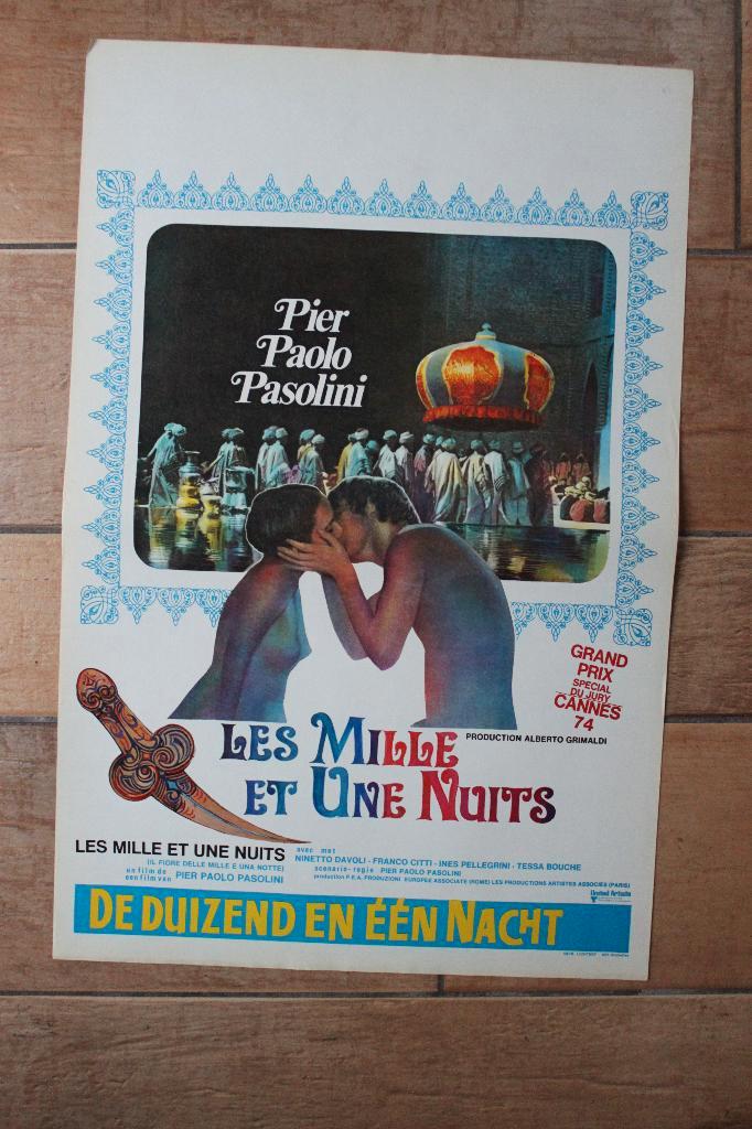 filmaffiche Arabian Nights 1974 filmposter, Verzamelen, Posters, Zo goed als nieuw, Film en Tv, A1 t/m A3, Rechthoekig Staand