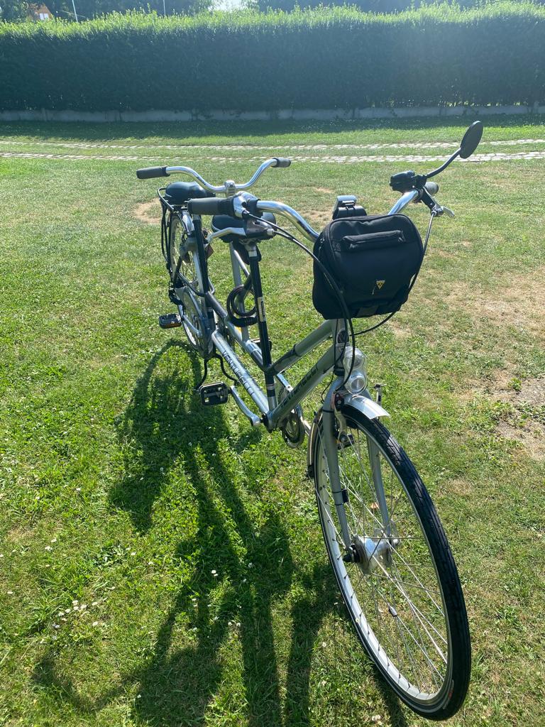 TANDEM VENTURELLI, Fietsen en Brommers, Fietsen | Tandems, Ophalen, Zo goed als nieuw, Minder dan 10 versnellingen, Trommelrem