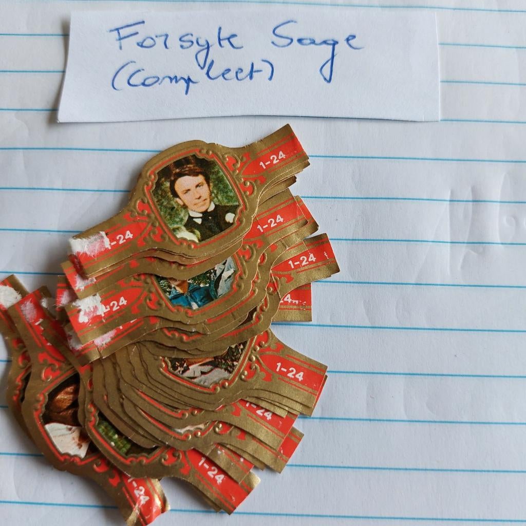 Complete reeks sigarenbandjes: Forsyte sage, Ophalen of Verzenden, Sigarenbandjes