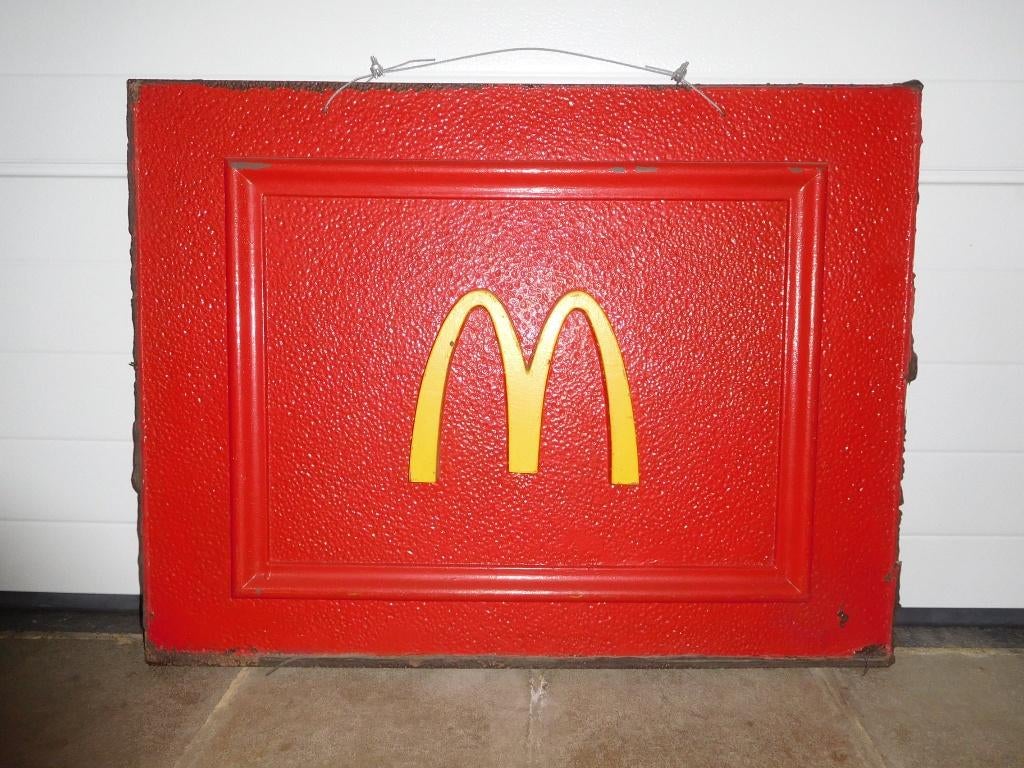 Panneau mcdonald's, Verzamelen, Merken en Reclamevoorwerpen, Gebruikt, Reclamebord, Ophalen
