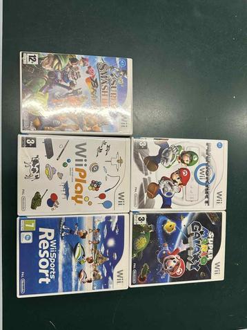 5 wii games beschikbaar voor biedingen