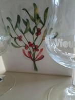 3 oude vieux temps bierglazen + servetten, Verzamelen, Ophalen