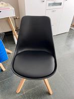 Zwarte stoel (scandinavische stijl) 5 stuks, Ophalen, Zo goed als nieuw
