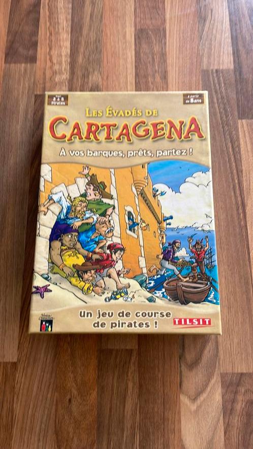 Jeu de société - LES EVADES DE CARTAGENA, Hobby en Vrije tijd, Gezelschapsspellen | Bordspellen, Zo goed als nieuw, Een of twee spelers