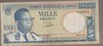 1000 Francs BANQUE NATIONALE DU CONGO 1961 Setje, Postzegels en Munten, Setje, Ophalen of Verzenden, Overige landen