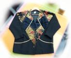Zwarte jas met bloemenprint, Kleding | Dames, Jasjes, Kostuums en Pakken, Ophalen