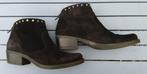 Zwarte nubuck dameslaarsjes Kanna, Zwart, Lage of Enkellaarzen, Ophalen of Verzenden, Kanna