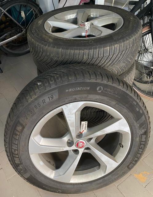 4 Jaguar F-Pace 19" velgen + Michelin CrossClimate banden, Auto-onderdelen, Banden en Velgen, Banden en Velgen, All Season, 19 inch