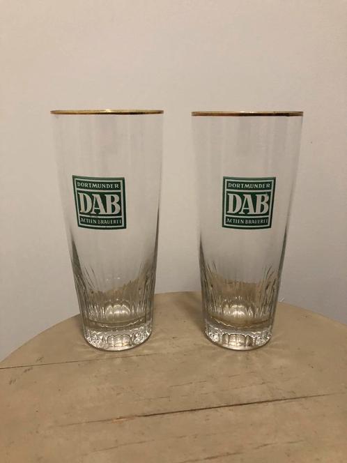 Dortmunder DAB • bier • glas, Verzamelen, Biermerken, Zo goed als nieuw, Glas of Glazen, Ophalen