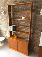 Vintage midcentury boekenkast wandmeubel, Huis en Inrichting, Ophalen, Gebruikt