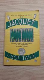 vintage règle du jeu " Jacquet" 1957, Antiquités & Art, Antiquités | Livres & Manuscrits, Enlèvement ou Envoi