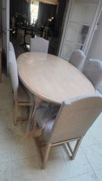 Eettafel met 6 stoelen, Huis en Inrichting, Complete eetkamers, Ophalen, Zo goed als nieuw