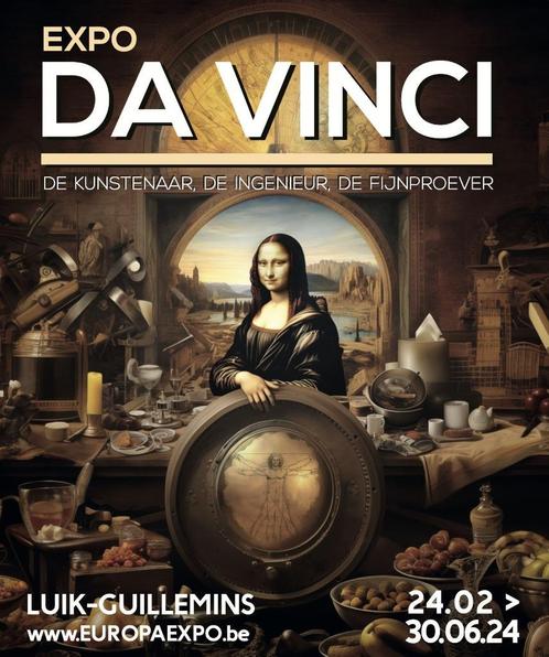 tickets / codes pour l expo Da Vinci à Liège . 7 e piece, Tickets en Kaartjes, Beurzen, Twee personen