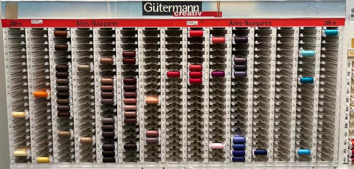Güterman allesnaaigaren - 2 Euro -per 10 stuks + 2 gratis, Hobby en Vrije tijd, Naaien en Fournituren, Nieuw, Garen of Naald(en)