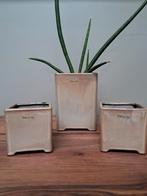 Merk Céline de Lys: keramiek bloempotten (zie foto's), Tuin en Terras, Bloempotten, Vierkant, Binnen, Ophalen of Verzenden, Zo goed als nieuw