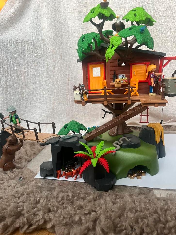 5557 Playmobil boomhut, Kinderen en Baby's, Speelgoed | Playmobil, Zo goed als nieuw, Complete set, Ophalen of Verzenden
