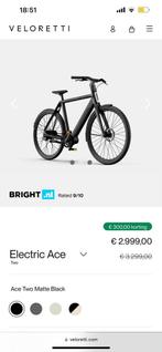 Veloretti ACE TWO elektrische fiets, Fietsen en Brommers, Ophalen of Verzenden, Zo goed als nieuw, Veloretti
