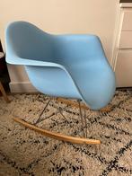 Rocking chair lichtblauw, Huis en Inrichting, Fauteuils, Zo goed als nieuw, Ophalen