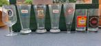 7 glazen brouwerij Vandenheuvel. Double export, ekla, stout, Verzamelen, Ophalen of Verzenden