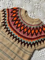 Polo Ralph Lauren – Fair Isle short-sleeve knit (XS), Beige, Ophalen of Verzenden, Zo goed als nieuw, Ralph Lauren