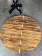 Eiken tafel rond, Ophalen, Zo goed als nieuw, Rond