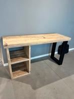 Bureau en bois d'échafaudage + chaise de bureau ergonomique, Enlèvement, Bureau