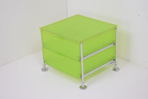 Kartell Mobil Fluo Groen Container Ladekast Opbergkast, Huis en Inrichting, Kasten | Ladekasten, Gebruikt, Kunststof, Metaal, 1 of 2 laden