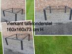 tuintafel - eettafel - vierkant tafelonderstel 160x160x73cm, Tuin en Terras, Ophalen, Nieuw, Vierkant, Metaal