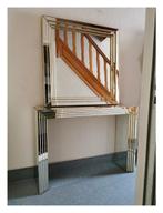 Console à miroir Deknudt et miroir mural assorti, Maison & Meubles, Enlèvement, Utilisé, 125 cm ou plus, 100 à 150 cm
