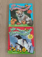 2 boekjes met dierenpuzzels, Ophalen of Verzenden, Minder dan 10 stukjes, Gebruikt, 2 tot 4 jaar