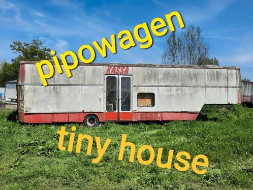 Tiny House woonwagen pipowagen oplegger container foodtruck, Doe-het-zelf en Bouw, Overige Doe-Het-Zelf en Bouw, Zo goed als nieuw