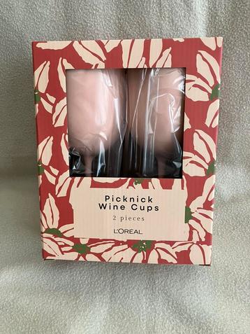 Pick Nick wijn beker plastic roos 2 stuks Kruidvat beschikbaar voor biedingen