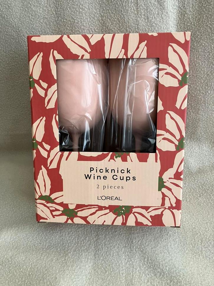 Pick-Nick beker voor wijn plastic glas roos 2 stuks Kruidvat, Hobby en Vrije tijd, Picknickmanden, Nieuw, Zonder inhoud, Ophalen of Verzenden