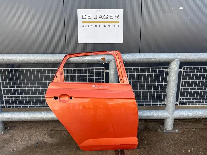 VW POLO DEUR PORTIER RECHTS ACHTER 2G4833312D 2018-, Auto-onderdelen, Carrosserie, Deur, Volkswagen, Achter, Rechts, Gebruikt