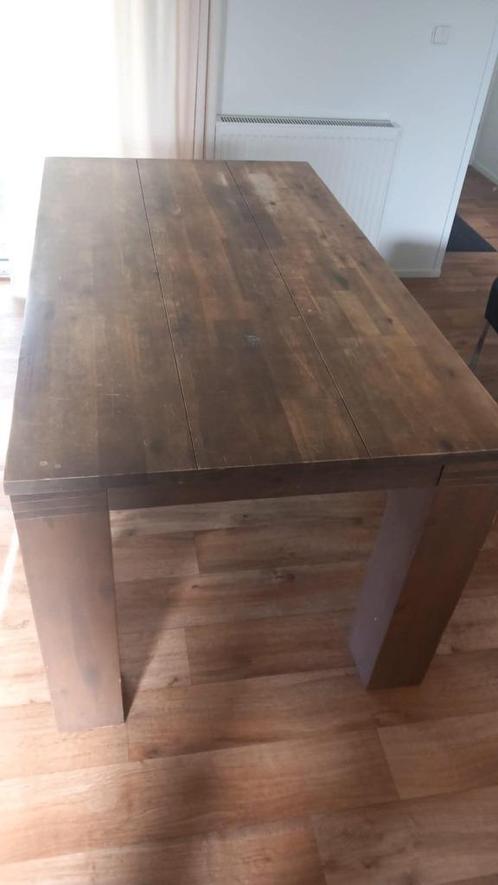 2 delig meubelstuks TV kast en tafel bruin hout, Huis en Inrichting, Overige Huis en Inrichting, Gebruikt, Ophalen of Verzenden