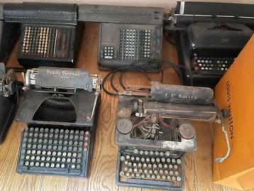 machines à écrire anciennes et calculatrices mécaniques, Divers, Machines à écrire, Enlèvement, Utilisé