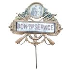 Frankrijk - Bon pour le service - pin, Verzamelen, Militaria | Algemeen, Ophalen of Verzenden, Overige soorten, Lintje, Medaille of Wings