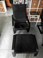 2 fauteuil POÄNG avec 2 repose-pieds d'IKEA, Maison & Meubles, Enlèvement, Utilisé, Bois