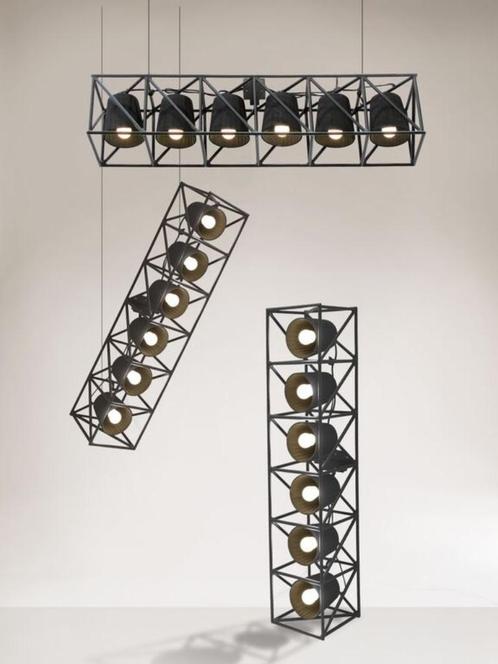 2 lampes suspendus Seletti Multi abat-jour plissés Magi -30%, Maison & Meubles, Lampes | Lampadaires, Neuf, Moins de 100 cm, Métal