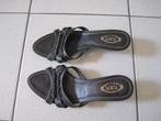 Sandalen / instekers Tod's maat 38, Kleding | Dames, Zwart, Gedragen, Tod’s, Sandalen of Muiltjes