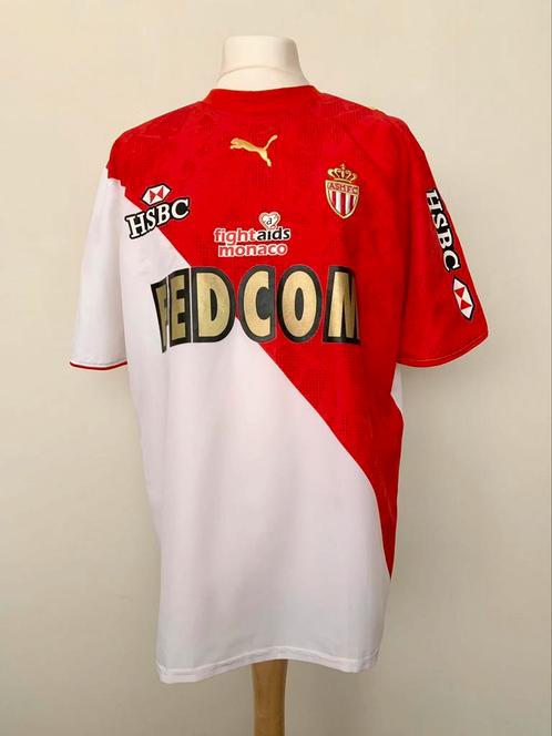 AS Monaco 2007-2008 home Meriem vintage rare Puma shirt, Sport en Fitness, Voetbal, Zo goed als nieuw, Shirt, Maat XL