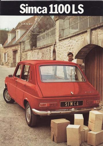 Brochure promotionnelle unique de la Simca 1100 LS