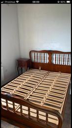 Chambre complète lit double, 2 tables de chevet et garde rob, Maison & Meubles, Comme neuf