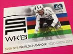 wielerkaart 2013 wk  team  crelan sven nys, Verzenden, Zo goed als nieuw